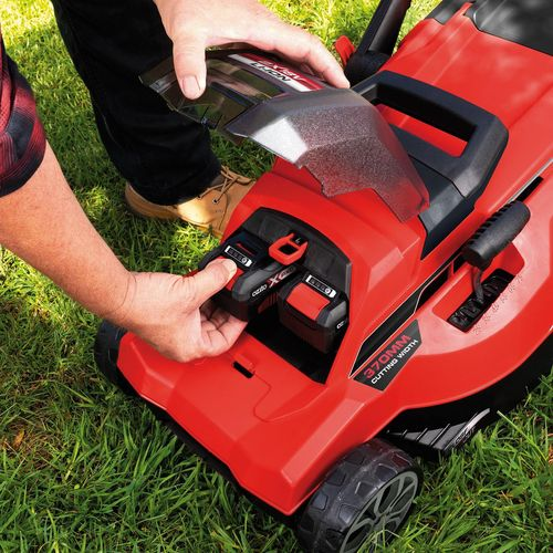 Ozito PXC 36V 2 x 18V 370mm Cordless Telescopic Lawn Mower Kit PXLMTK 4182 123LAYBY Australia