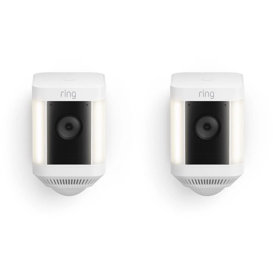 Ring Spotlight Cam Plus Battery [2-Pack](White)