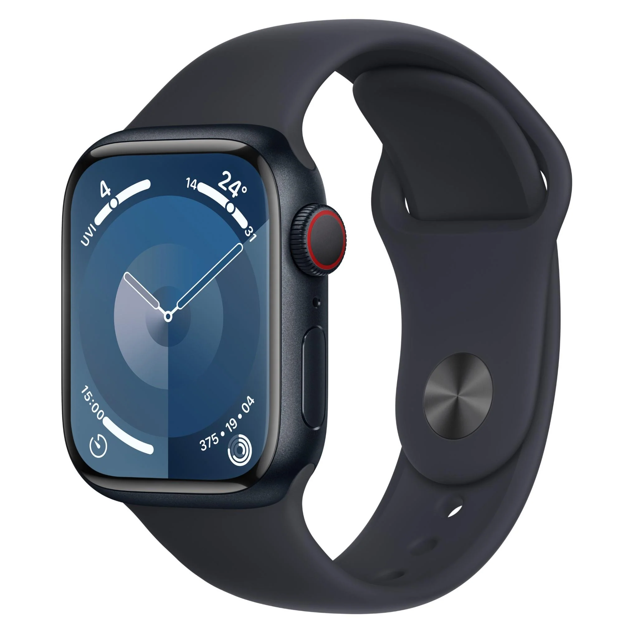 Apple Watch Series 9 41mm Midnight Aluminium Case GPS + Cellular (M/L)