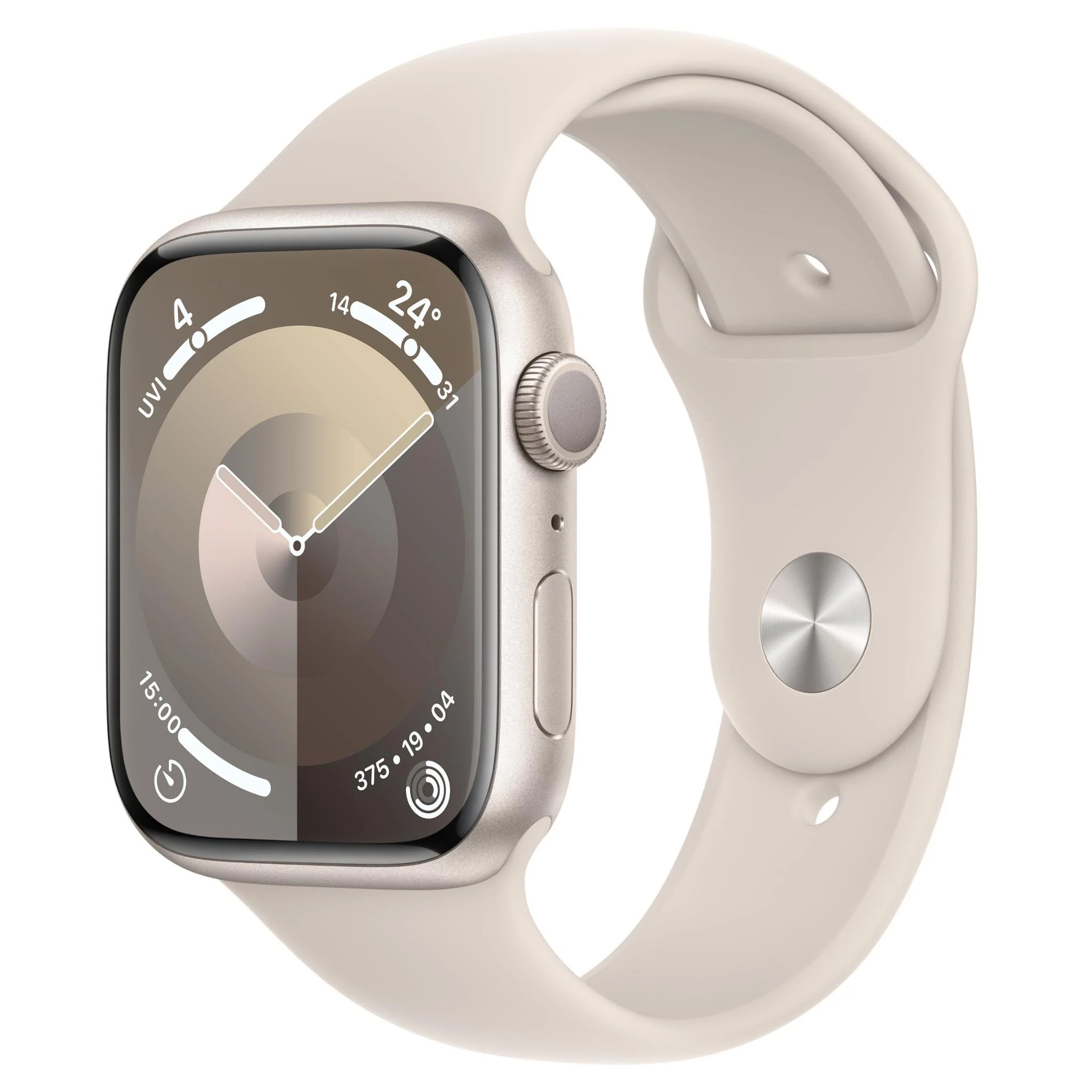 Apple Watch Series 9 45mm Starlight Aluminium Case GPS (S/M)